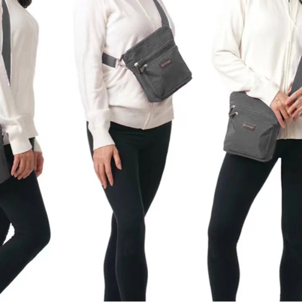 Biaggi Charcoal Crossbody Bag for Women - Picture 6 of 8